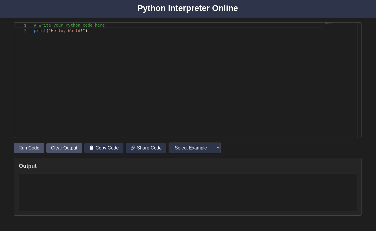 Python Interpreter Online